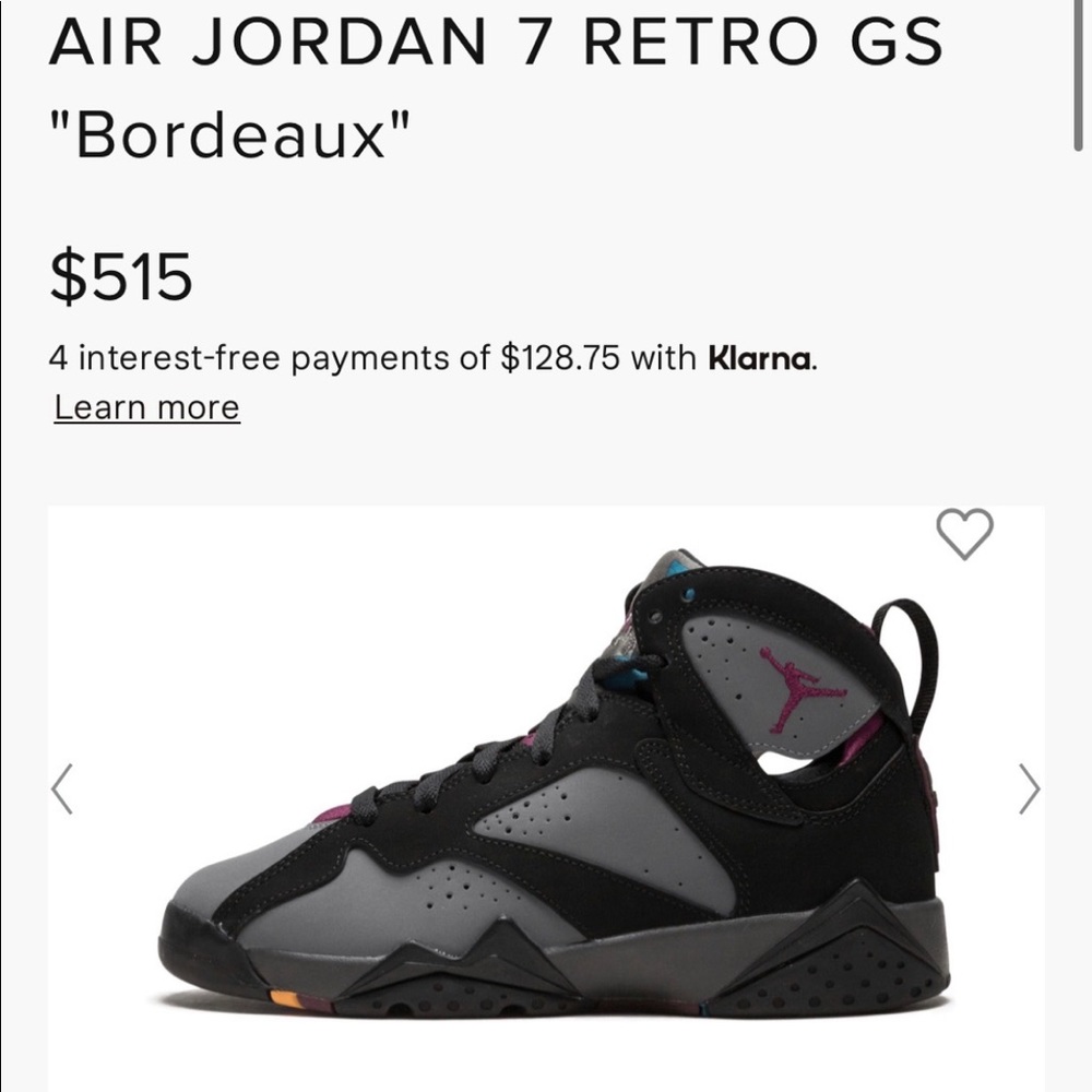 Air Jordan 7 retro BG